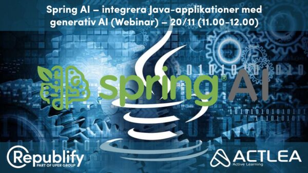 Spring AI – integrera Java-applikationer med generativ AI (Webinar)
